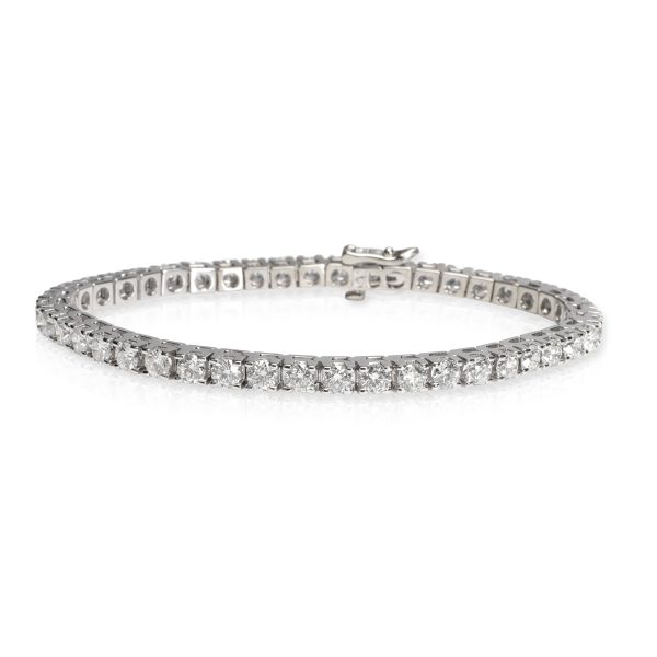 Four Prong Diamond Tennis Bracelet in 14K White Gold VS2SI1 650 CTW Four Prong Diamond Tennis Bracelet in 14K White Gold VS2SI1 650 CTW