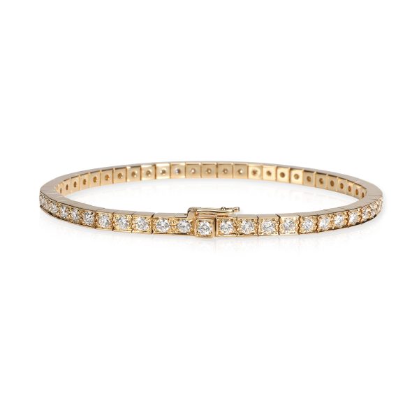 106813 bv Cartier Lanieres Diamond Bracelet in 18K Yellow Gold 180 CTW