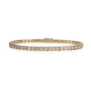 Cartier Lanieres Diamond Bracelet in 18K Yellow Gold 180 CTW Tiffany Co Solitaire Diamond Engagement Ring in Platinum D VS1 026 CTW