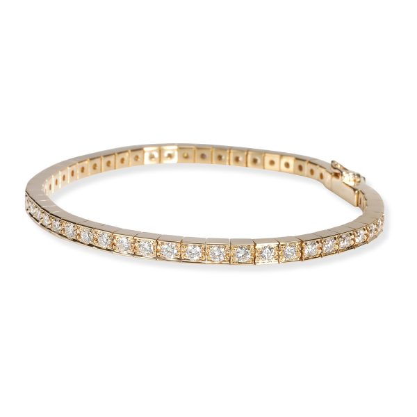 106813 sv Cartier Lanieres Diamond Bracelet in 18K Yellow Gold 180 CTW