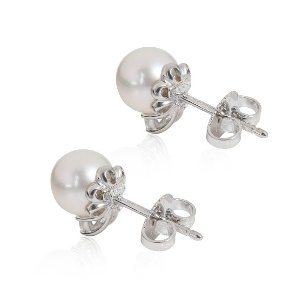 106822 bv ec7acd6b 9148 46cd 8afe ff68bda4799d Tiffany Signature Pearl and Diamond Earrings in 18K White Gold 018 CTW