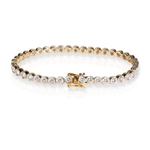 106843 bv ca598d7f 0536 4416 81bf af72ad80d58f Bezel Set Diamond Bracelet in 18K 2 Tone Gold 490 CTW