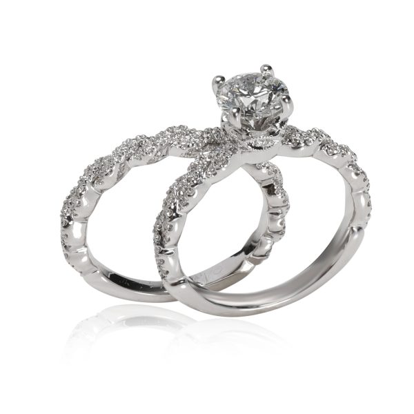 Neil Lane Diamond Engagement Wedding Set in 14KT White Gold 100 CTW Neil Lane Diamond Engagement Wedding Set in 14KT White Gold 100 CTW