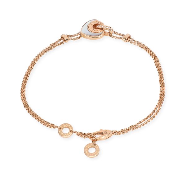 106982 bv Bulgari Cuore Diamond Bracelet in 18KT Rose Gold 006 CTW