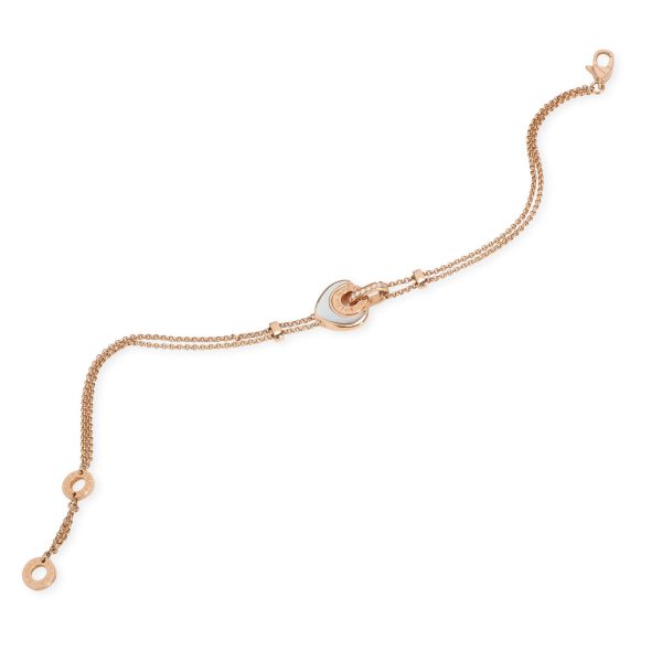 106982 pv Bulgari Cuore Diamond Bracelet in 18KT Rose Gold 006 CTW