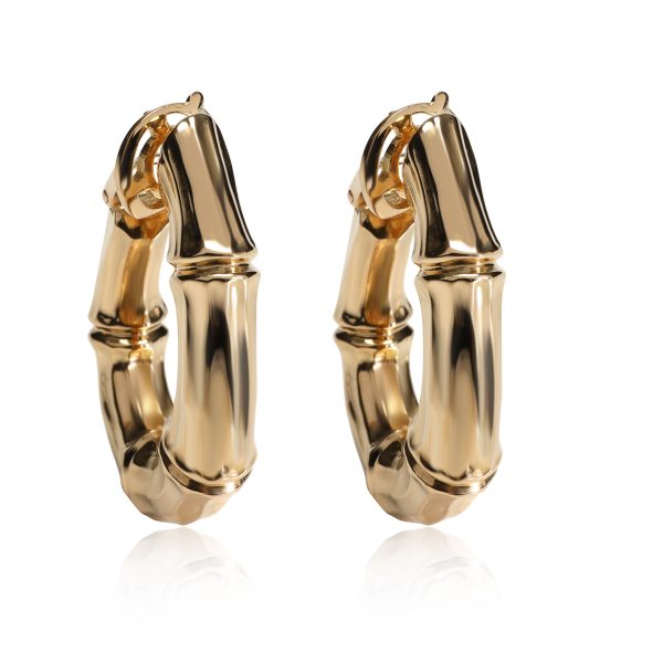 Vintage Cartier Bamboo Hoops Earrings in 18K Yellow Gold Vintage Cartier Bamboo Hoops Earrings in 18K Yellow Gold