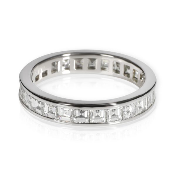 tiffany co asscher cut diamond eternity band in platinum 2 50 ctw Tiffany Co Asscher Cut Diamond Eternity Band in Platinum 250 CTW