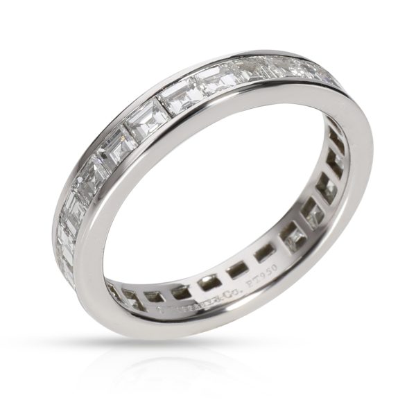 Platinum Eternity Band Tiffany Co Asscher Cut Diamond Eternity Band in Platinum 250 CTW