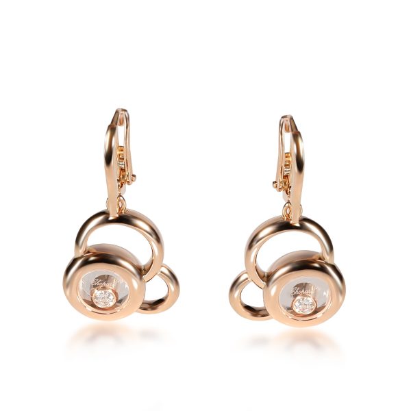 Chopard Happy Diamonds Diamond Earrings in 18K Rose Gold 019 CTW Chopard Happy Diamonds Diamond Earrings in 18K Rose Gold 019 CTW