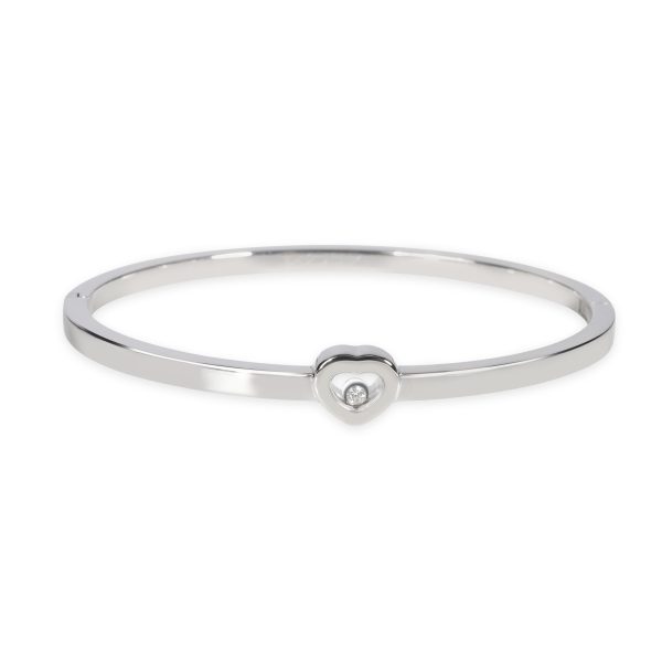 Chopard Happy Diamond Bangle in 18K White Gold 005 CTW Chopard Happy Diamond Bangle in 18K White Gold 005 CTW