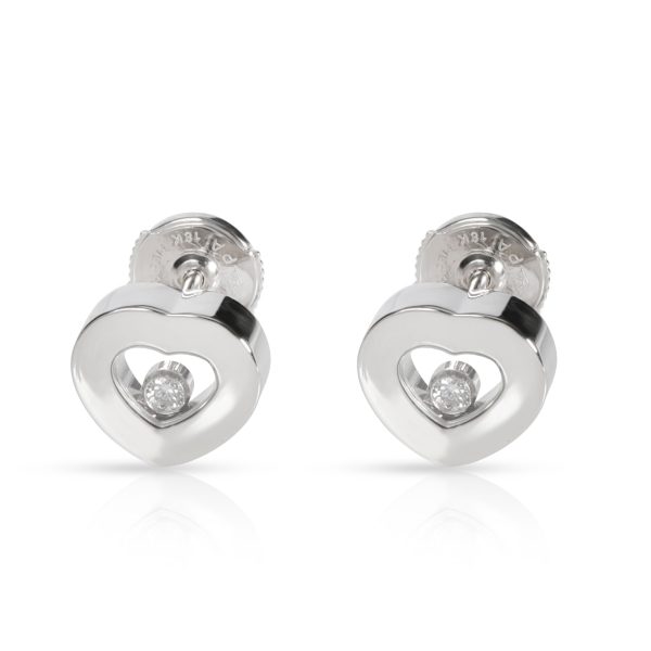 Chopard Happy Diamonds Icons Earrings in 18K White Gold 011 CTW Chopard Happy Diamonds Icons Earrings in 18K White Gold 011 CTW