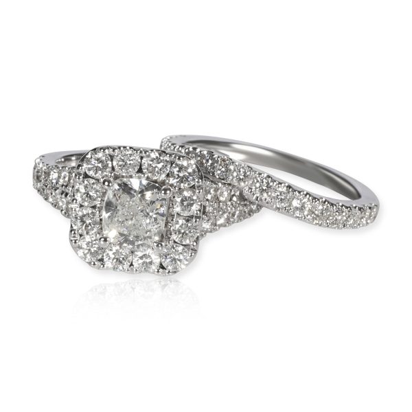 Neil Lane Neil Lane Diamond Halo Wedding Set in 14K White Gold 250 CTW