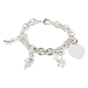 Tiffany Co Charm Bracelet in Sterling Silver Louis Vuitton Speedy Bandouliere 30NM Monogram Implant Handbag