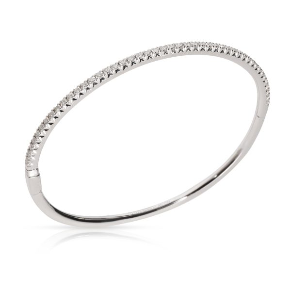 107213 pv Tiffany Co Metro Hinged Diamond Bangle in 18K White Gold 073 CTW