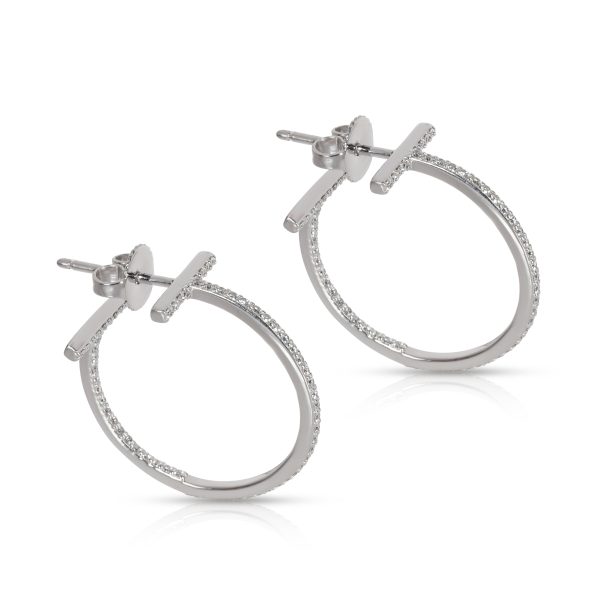 107214 sv ba19b193 de3a 4b6b b7bb e9e5f7e7755c Tiffany T Diamond Hoop Earrings in 18K White Gold 041 CTW