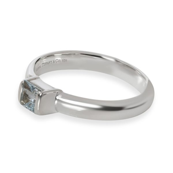 Silver Ring Tiffany Co Aquamarine Ring in Sterling Silver