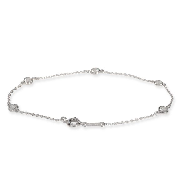 107276 bv Tiffany Co Elsa Peretti Diamond by the Yard Bracelet in Platinum 040 CTW