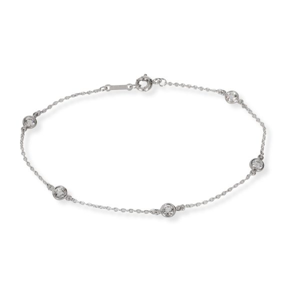 Tiffany Co Elsa Peretti Diamond by the Yard Bracelet in Platinum 040 CTW Tiffany Co Elsa Peretti Diamond by the Yard Bracelet in Platinum 040 CTW