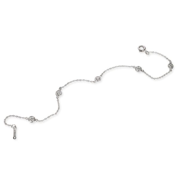 107276 pv Tiffany Co Elsa Peretti Diamond by the Yard Bracelet in Platinum 040 CTW