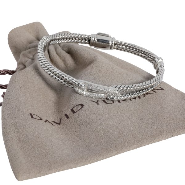 107286 box 1cc80e19 02f4 4cb2 84da 41726df94e8d David Yurman Labryinth Diamond Bracelet in Sterling Silver 029 CTW