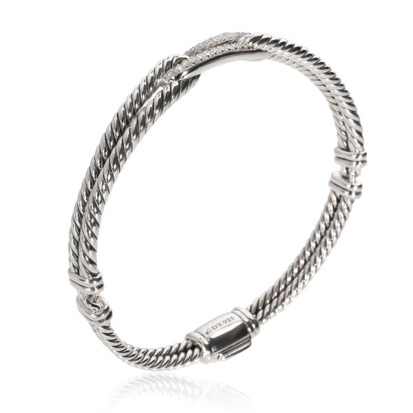 107286 pv 5176ab15 52c4 4921 906e 95bd54171326 David Yurman Labryinth Diamond Bracelet in Sterling Silver 029 CTW