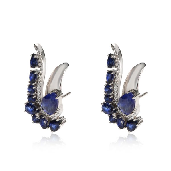 107328 sv aeb16ac4 baae 4655 a91a 390fd0d3c51f Paisley Shaped Sapphire Diamond Earrings in 18K White Gold 041 CTW