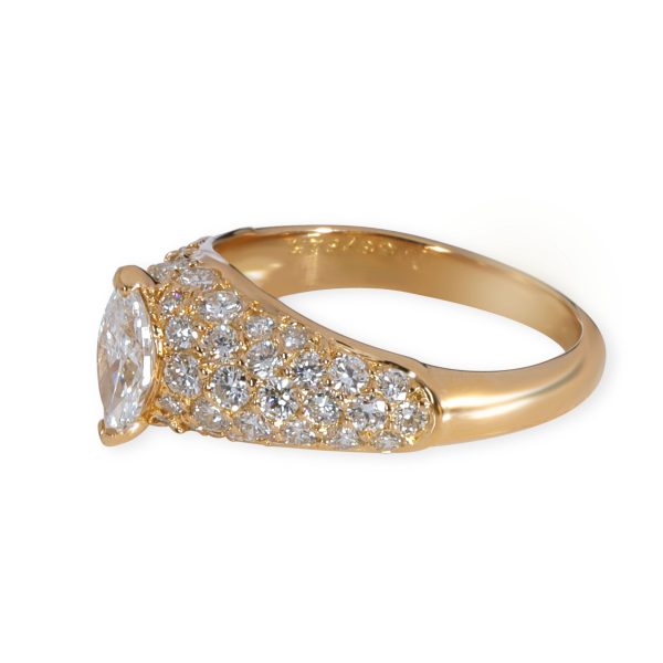 Cartier Cartier Pave Marquise Diamond Engagement Ring in 18K Yellow Gold 19 CTW