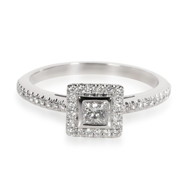 Tiffany Co Grace Princess Diamond Ring in Platinum 027 CTW Tiffany Co Grace Princess Diamond Ring in Platinum 027 CTW