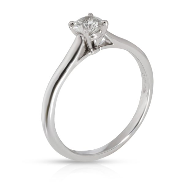 Platinum Engagement Ring Cartier Solitaire 1895 Diamond Engagement Ring in Platinum E VS1 035 CTW