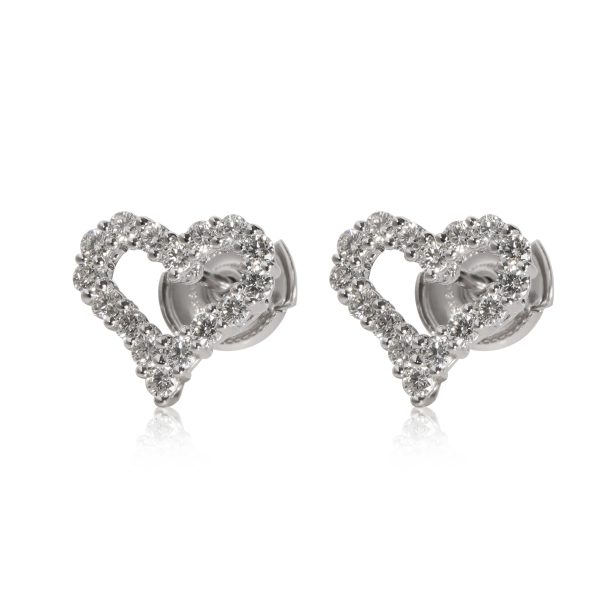 Tiffany Co Diamond Heart Earrings in Platinum 057 CTW Tiffany Co Diamond Heart Earrings in Platinum 057 CTW