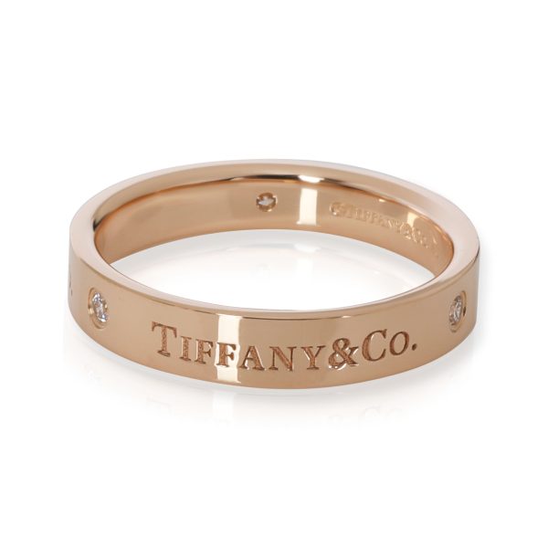 Tiffany Co Tiffany Co Diamond Wedding Band in 18K Rose Gold 007 CTW