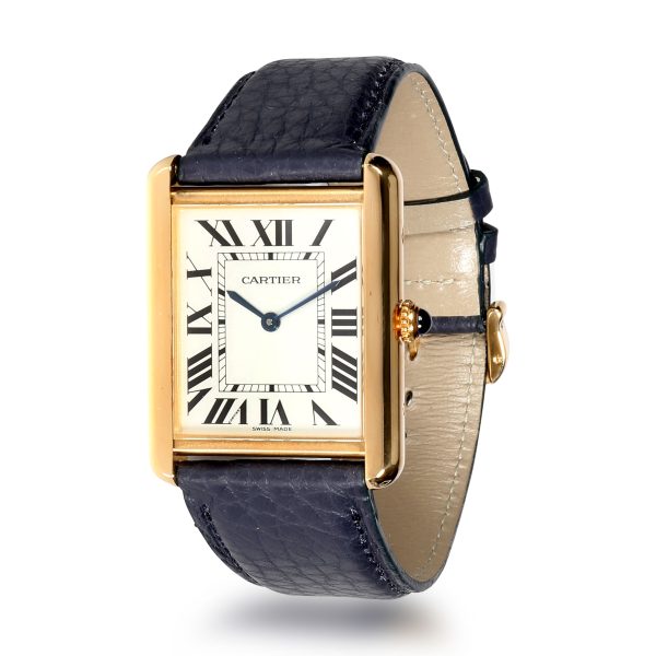 Cartier Tank Solo W5200004 Unisex Watch in 18kt Stainless SteelYellow Gold Cartier Tank Solo W5200004 Unisex Watch in 18kt Stainless SteelYellow Gold