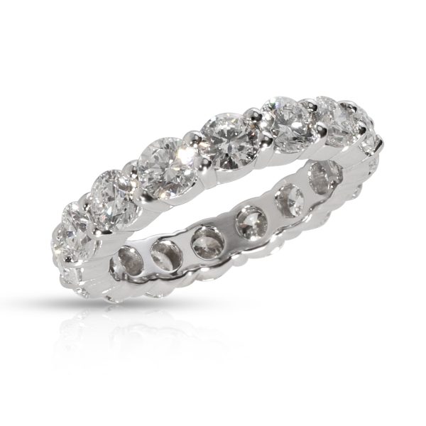 Rings Round cut Diamond Eternity Band in 14K White Gold 400 CTW