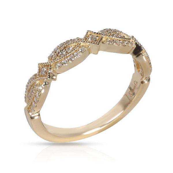 Rings Shane Co Diamond Wedding Band in 14K Yellow Gold 02 CTW