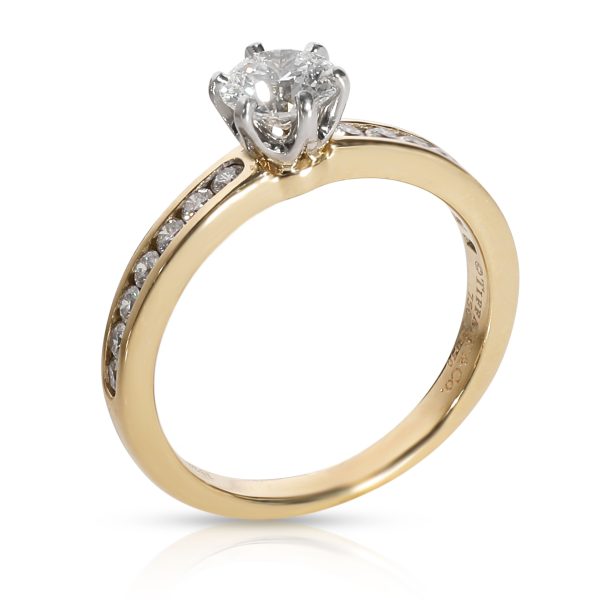 Tiffany Co Channel Diamond Engagement Ring in 18K Gold Platinum E VVS1072ctw Tiffany Co Channel Diamond Engagement Ring in 18K Gold Platinum E VVS1072ctw