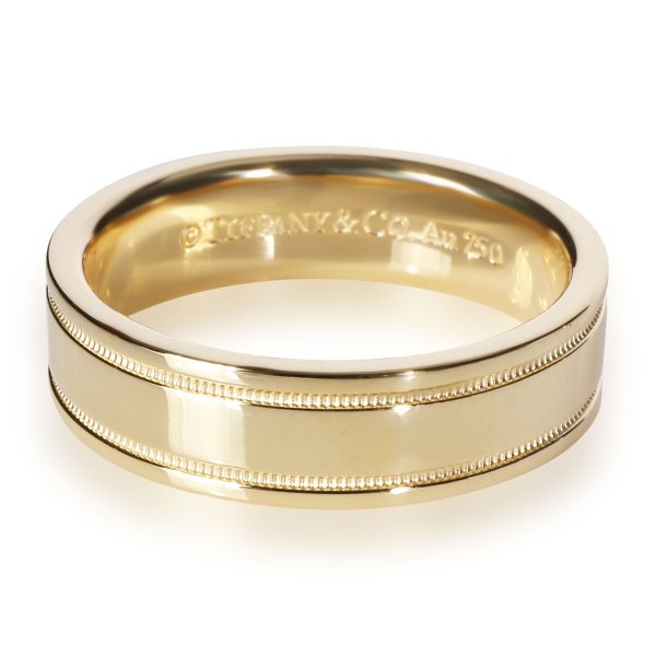 Tiffany Co Tiffany Essential Milgrain Band in 18K Yellow Gold Tiffany Co Tiffany Essential Milgrain Band in 18K Yellow Gold