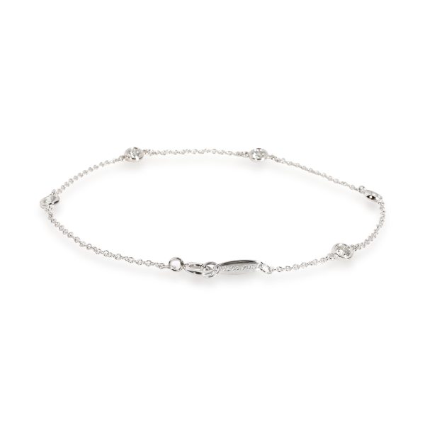 107881 bv Tiffany Co Elsa Peretti Diamonds by the Yard Bracelet in Platinum 040 CTW