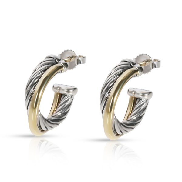 David Yurman Crossover Fashion Earring in 18K SterlingGold David Yurman Crossover Fashion Earring in 18K SterlingGold