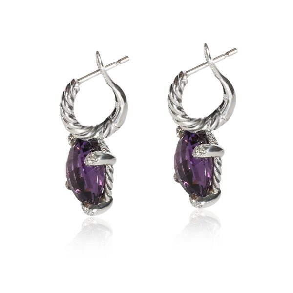 107934 sv 2cdaf885 41b9 41fb 9edb 7d48c8f42960 David Yurman Chatelaine Amethyst Earring in Sterling Silver 010 CTW