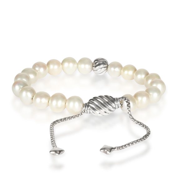 107936 bv David Yurman Spiritual Beads Pearl Bracelet in Sterling Silver