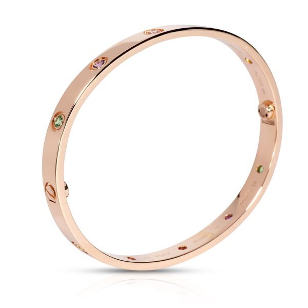 107951 pv 8b95ced2 8142 46b0 8ca8 e8858f76e1fa Cartier Love Bracelet with Sapphires in 18K Rose Gold