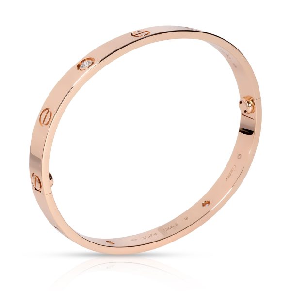 107952 pv Cartier Love Diamond Bracelet in 18K Rose Gold