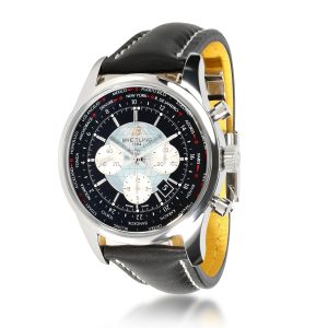 Breitling Transocean Unitime AB0510 Mens Watch in Stainless Steel Cart