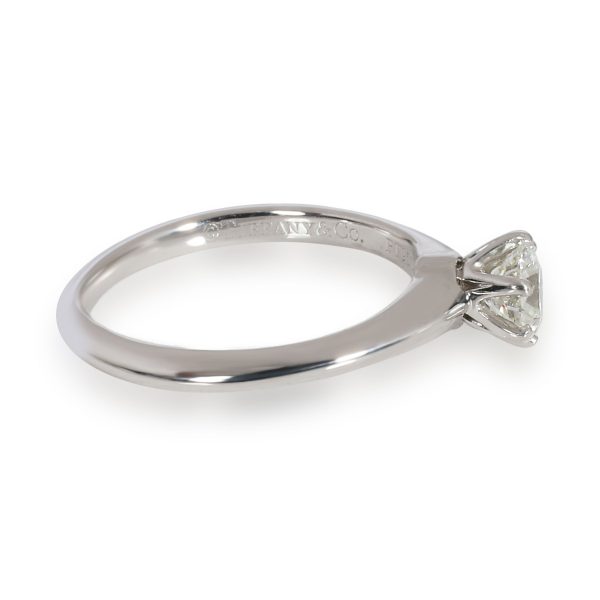 Platinum Solitaire Ring Tiffany Co Diamond Solitaire Ring in Platinum H VS1 038 CTW