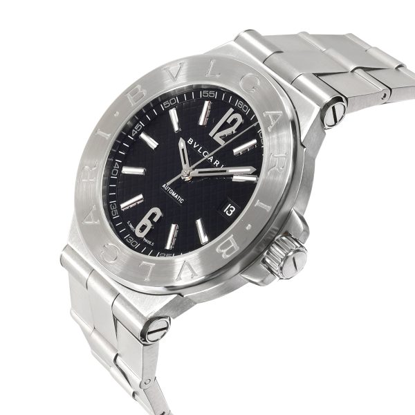 108060 lv Bulgari Diagono DG 40 S Mens Watch in Stainless Steel