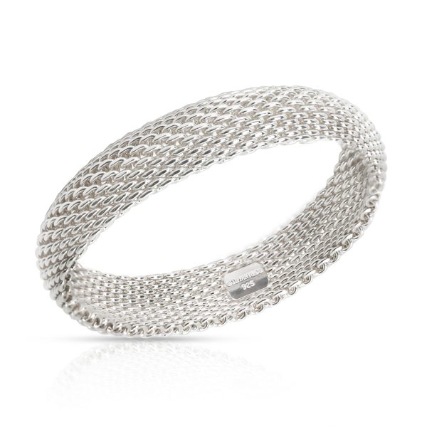 108067 av Tiffany Co Somerset Mesh Bracelet in Sterling Silver