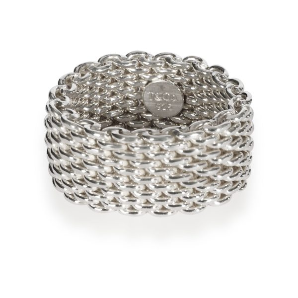 Tiffany Co Somerset Mesh Ring in Sterling Silver Tiffany Co Somerset Mesh Ring in Sterling Silver