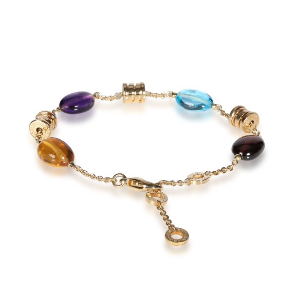 108128 bv 57ab67bf e9d4 49f8 bc88 8978e59598c1 Bulgari B Zero 1 Multi Colored Gemstone Bracelet in 18K Yellow Gold