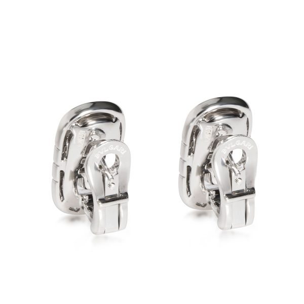 108130 bv Bulgari Parentesi Diamond Earrings in 18K White Gold 075 CTW