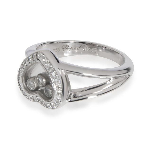 Chopard Chopard Happy Hearts Diamond Ring in 18K White Gold 028 CTW